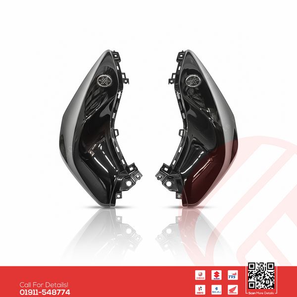 Tanky Box (Glossy Black) for Yamaha MT15 V1 & MT15 V2 Bike.