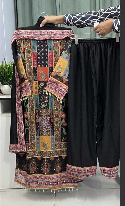 Georgette Readymade Three Piece - Image 5