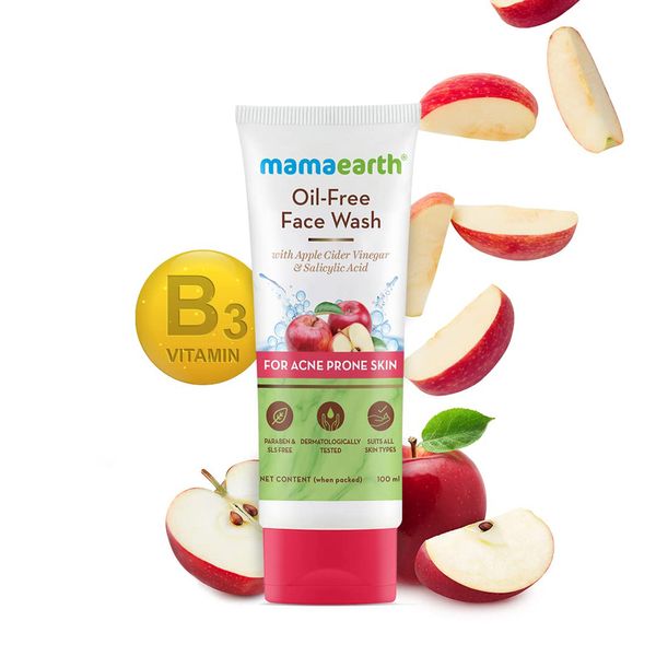 Mamaearth Oil-Free Face Wash – 100ml | For Acne & Oily Skin - 77762