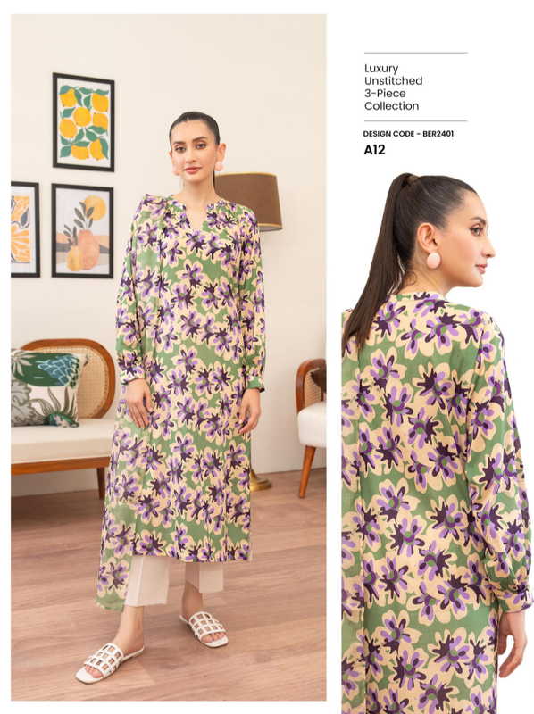 EIRA by Binaas 3 Piece Printed Lawn