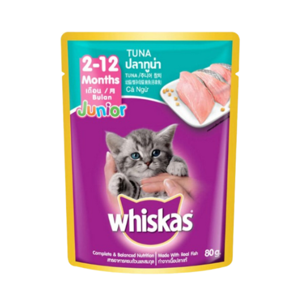Whiskas Cat Food Pouch Junior Tuna Flavor