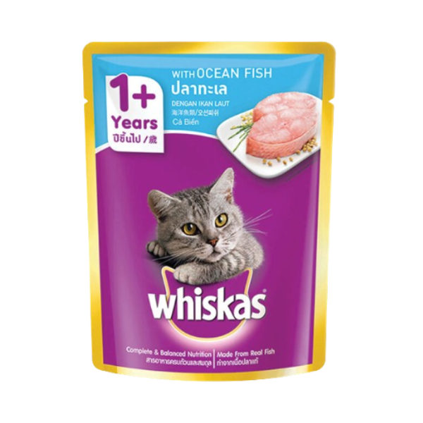 Whiskas Cat Food Pouch Ocean Fish Falvor