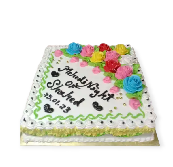 Mehendi Night Cake – Custom Design