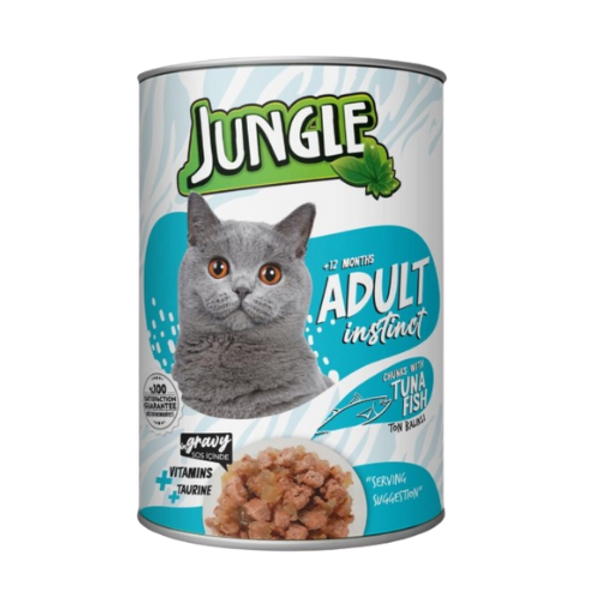 Jungle Adult Cat Food Can Tuna Fish Flavor