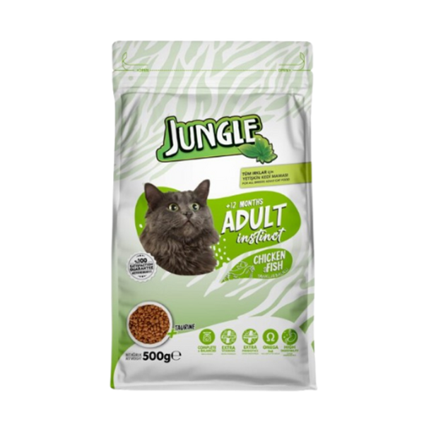 Jungle Adult Dry Cat Food Chicken & Fish Flavor