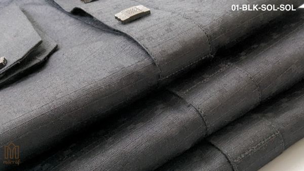 Luxe Solid Black Panjabi