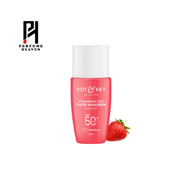 Dot & Key Strawberry Dew Tinted Sunscreen SPF 50+ Pa++++ - 01 Porcelain (50ml)
