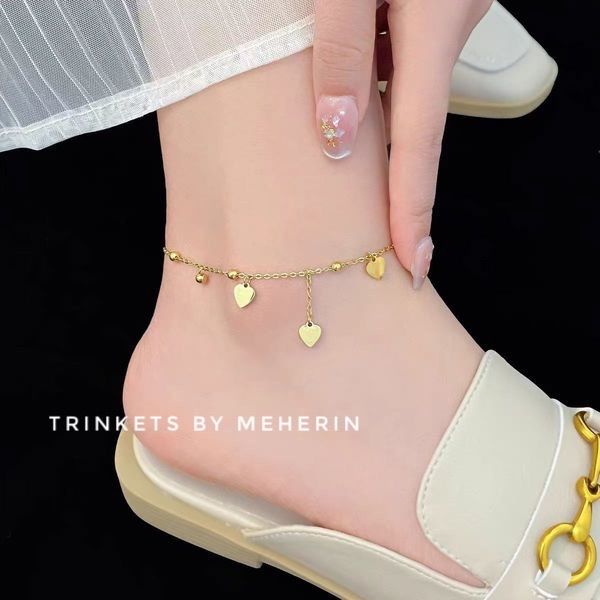 High quality gold plated anklet