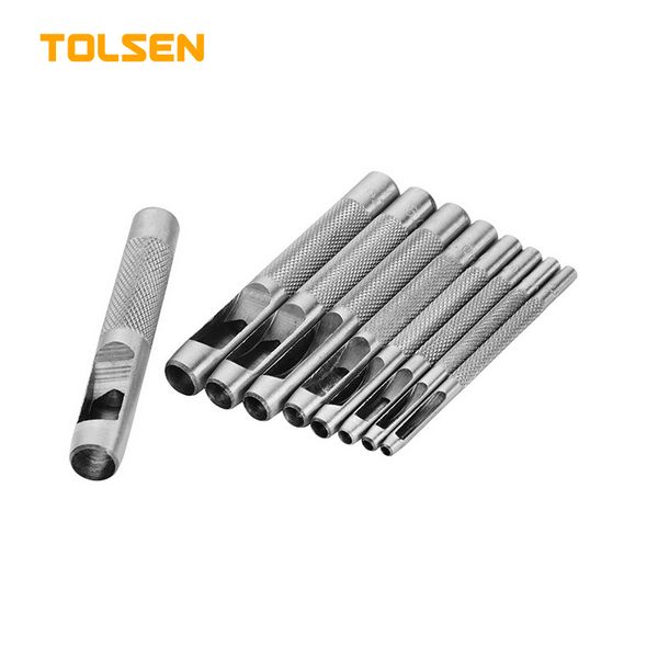 Tolsen Hole Leather Puncher Craft Set (2.5/3/4/5/6/7/8/9/10mm) Model:25093