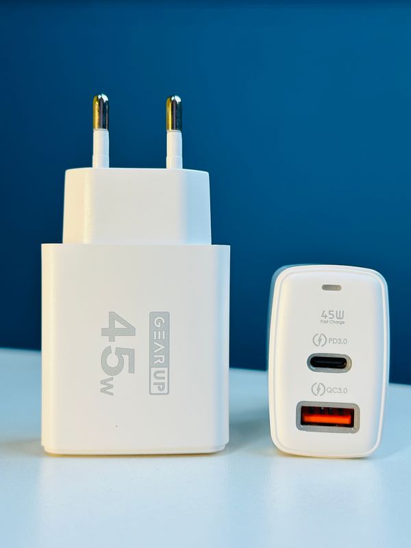 GearUP GP007 45W Fast Charging PD 3.0+ QC 3.0 USB Wall Charger