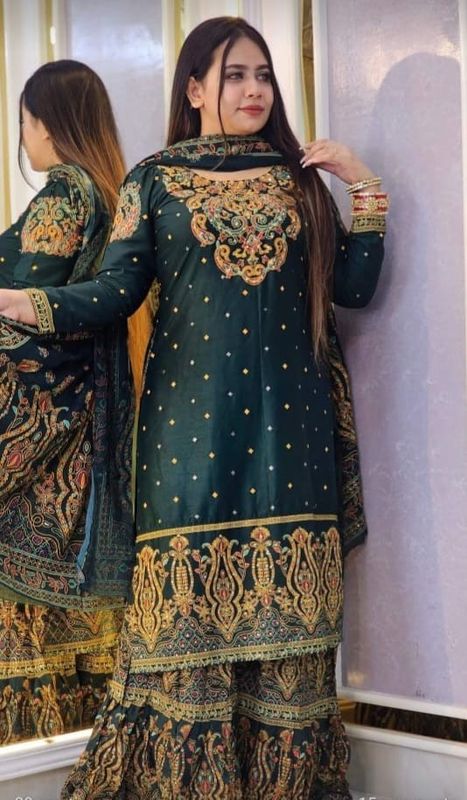 স্লাপ কটন গারারা থ্রি পিস - Image 2