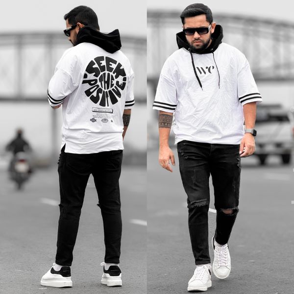 WE Hoodie T Shirt White