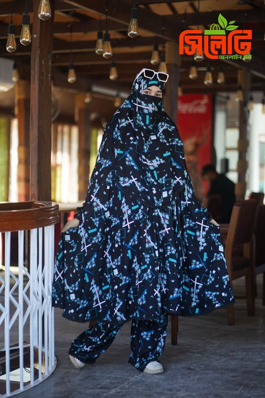 Elegant Palazzo long Khimar Set