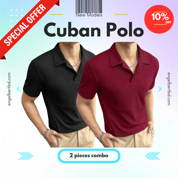 2 pieces combo Premium Cuban Polo 04