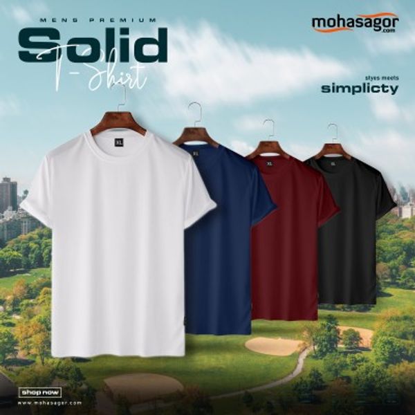 stylish solid t-shirt