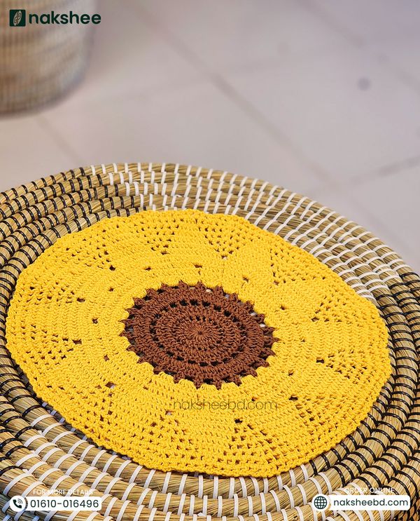 Round Crochet Mat (12/12" diameter)