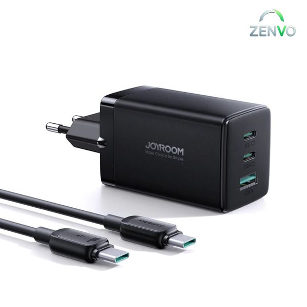 Joyroom JR-TCG01 65W Fast Charger with 1.2m C to C Cable