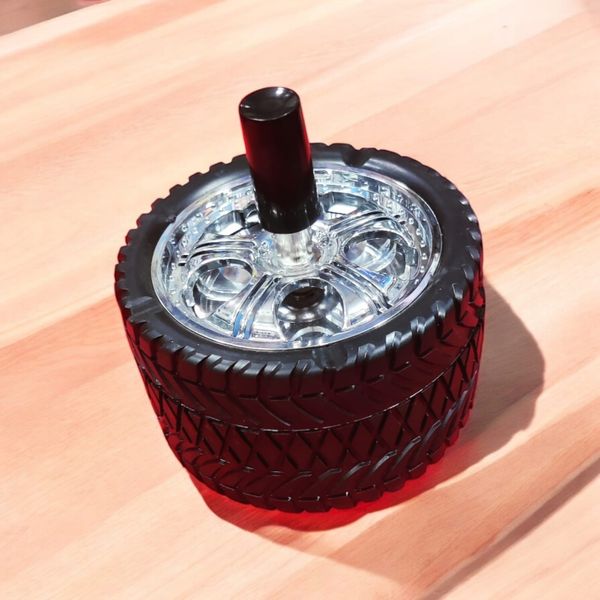 Stainless Steel Car Ashtray - Black