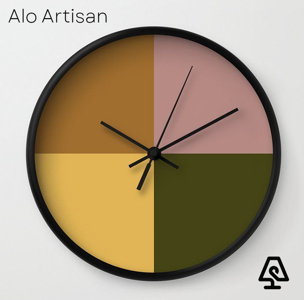 Earth Tone Balance wall Clock