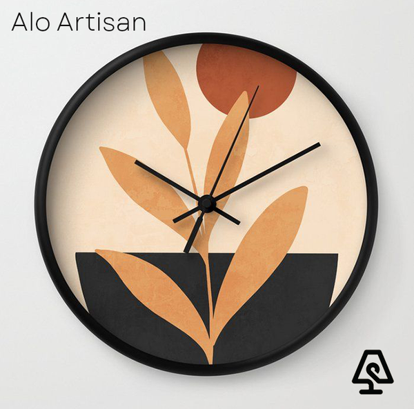 Sunlit Growth Wall clock
