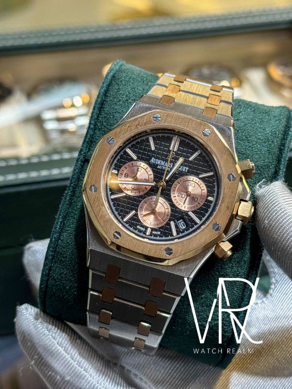 AUDEMARS PIGUET DUAL TONE BLACK DIAL RG SUB