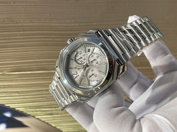 BVLGARI CHRONO GLOSSY WHITE DIAL