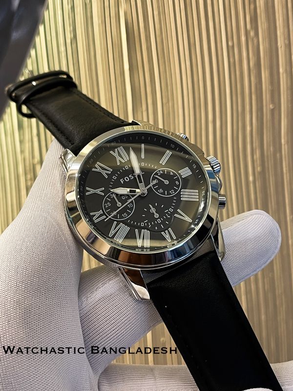 FOSSIL Q Black Belt SILVER CASE BLACK BELT