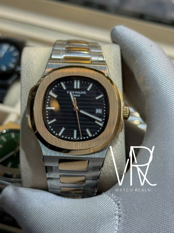 PATEK NAUTILUS AUTO TWO TONE CHAIN