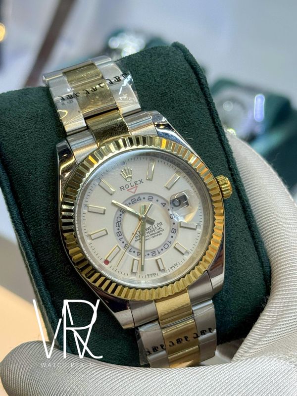 ROLEX SKYDWELLER TWO TONE WHITE DIAL
