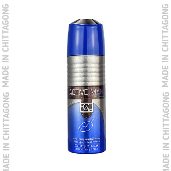 Chris Adams Deodorant Body Spray Active Man