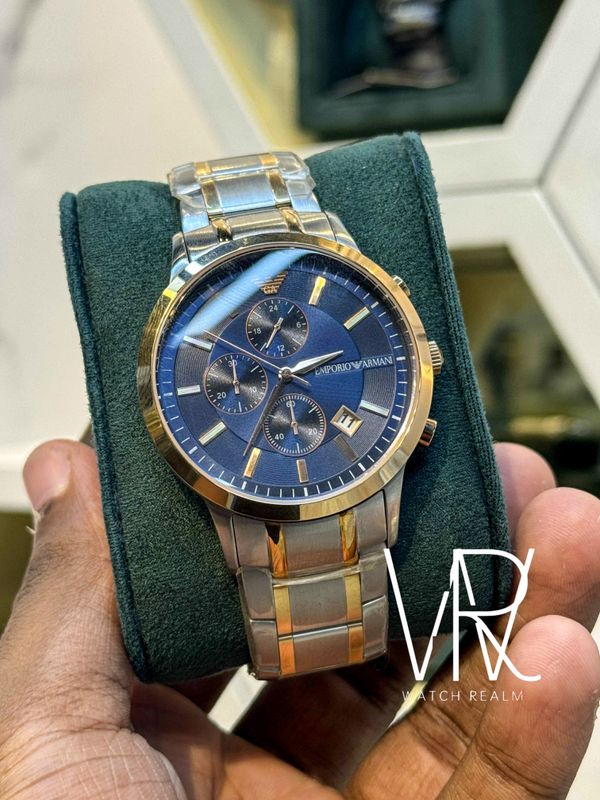 Emporio Armani AR80025 Chronograph Blue Dial Men's Watch