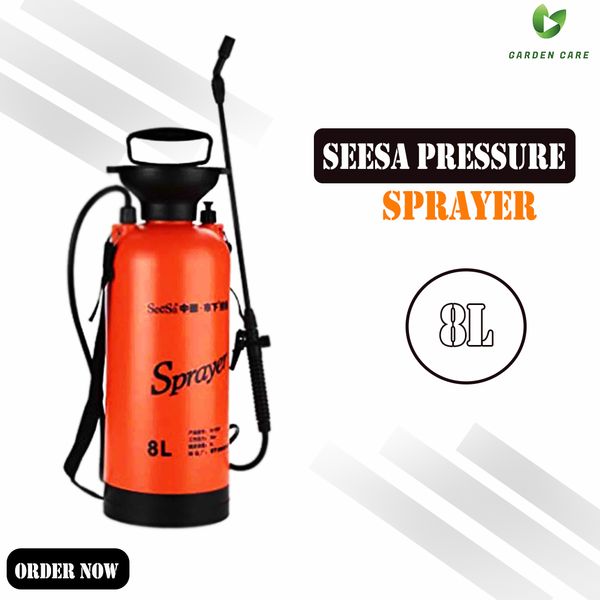 8L Seesa Pressure Sprayer (Orange)