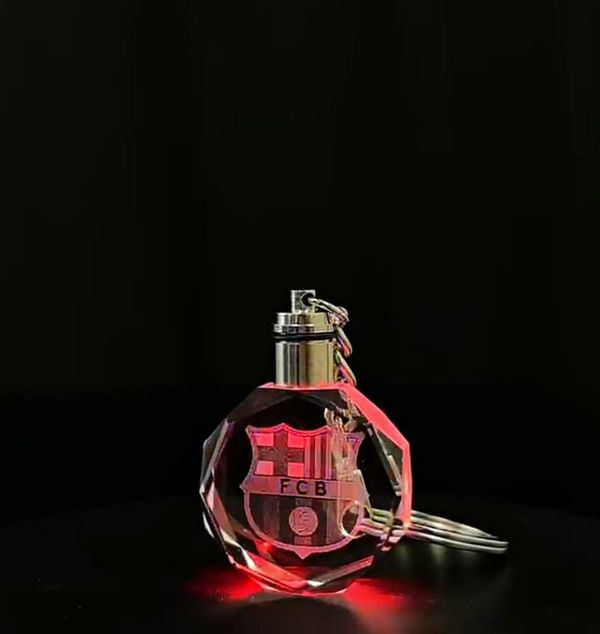 Barcelona Crystal Keychain-7color changing mode