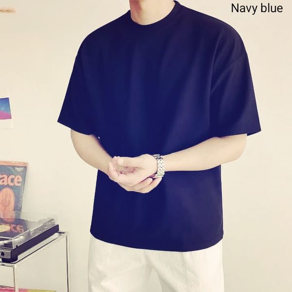 Solid Drop Shoulder T-Shirt (Lekra Fabric)