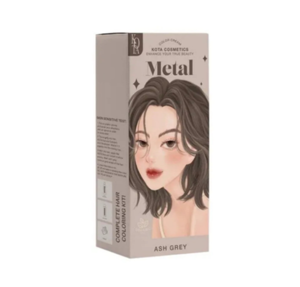 Kota Cosmetics Hair Color Cream Metal - Ash Grey