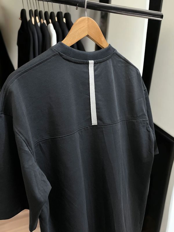 Premium Oversized t-shirt Strip Deep Gray