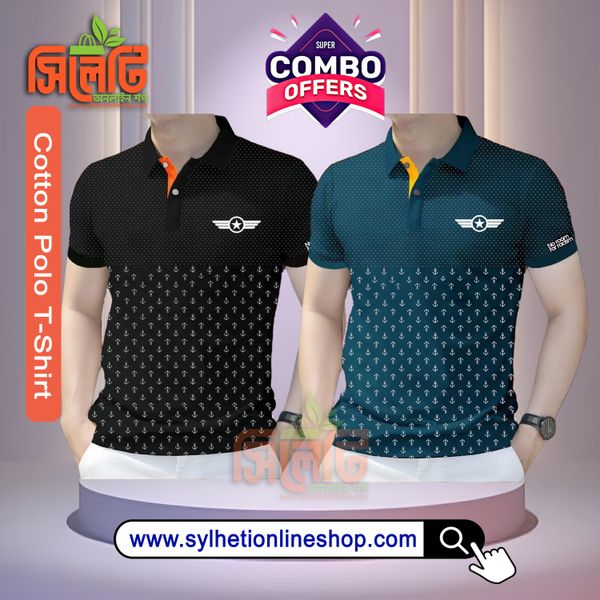 Polo T-Shirt (Li-Ling) For Men's Cotton Combo