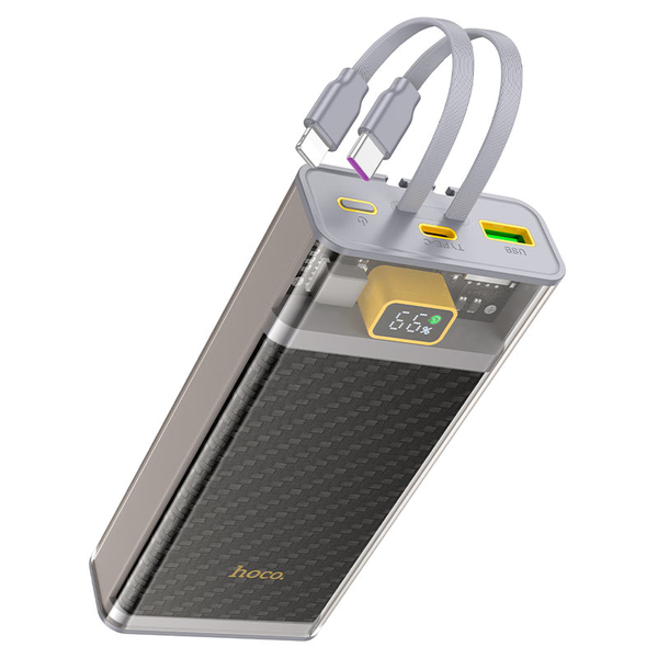 Hoco J104A 22.5W 20000mAh Fast Charging Power Bank with Built-in Cable .