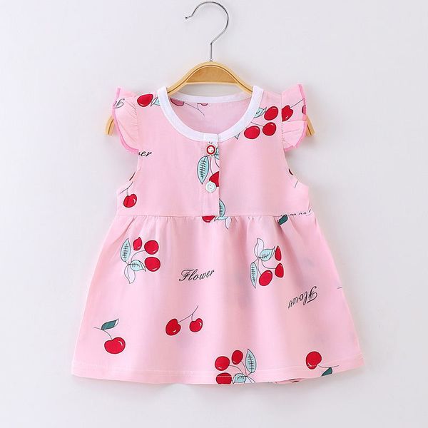 🌼 Children's Princess Dress – Soft Cotton Silk for Summer