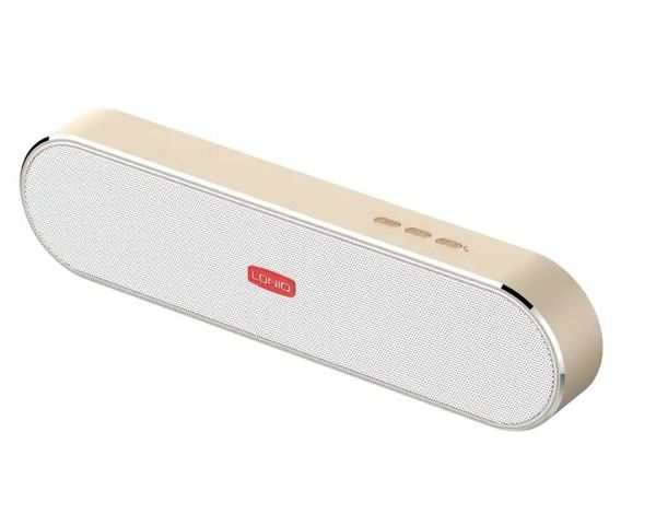 LDNIO BTS15 Portable Bluetooth 5.0 Wireless Speaker – Golden Color
