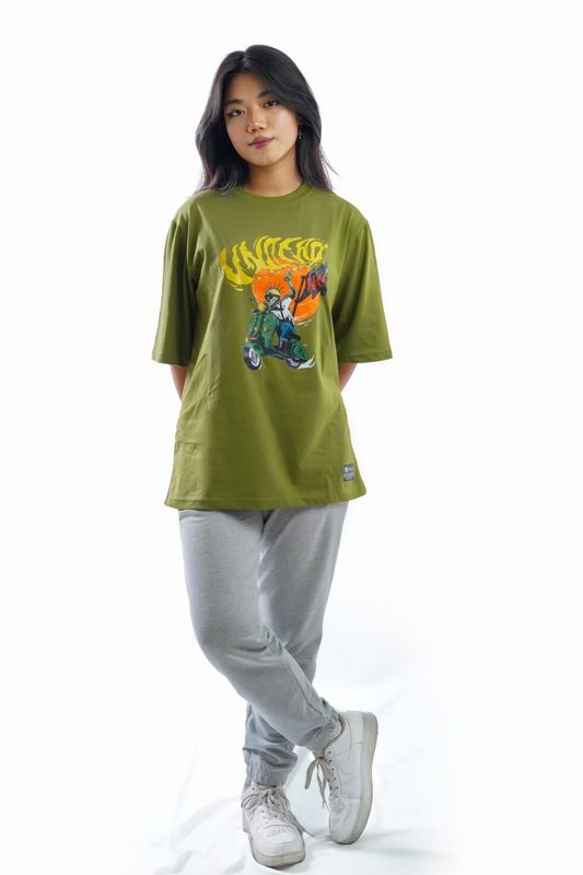 RIDIN’ HELL OLIVE LONG SLEEVE TEES