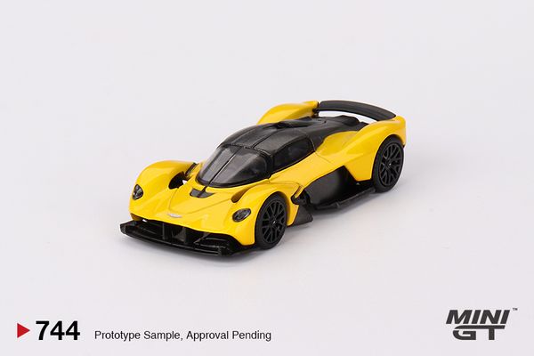 Mini GT #744 Aston Martin Valkyrie Sunburst Yellow