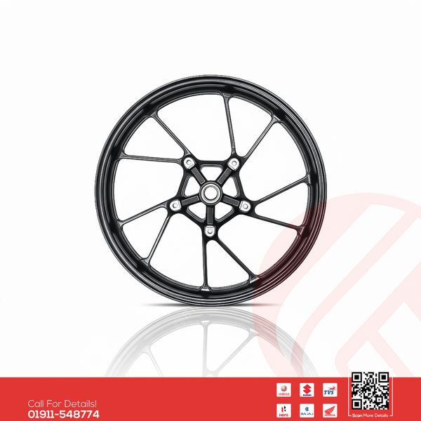 Alloy Rim (Front) for Yamaha FZS V2 (Double disk) bike.