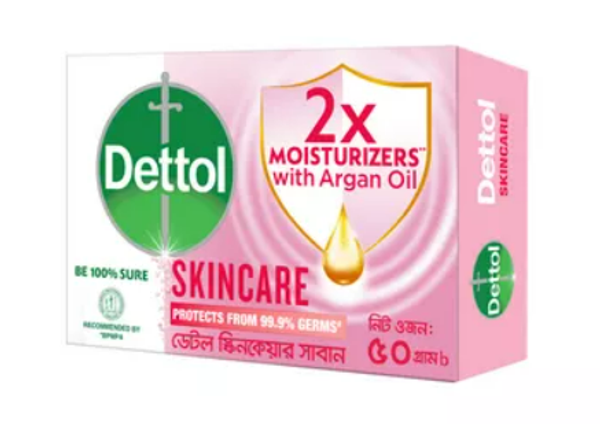 Dettol Soap Skincare 2X Moisturizers With Argan Oil 50 gm