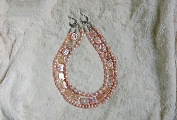 Pearl 3 Layer Necklace
