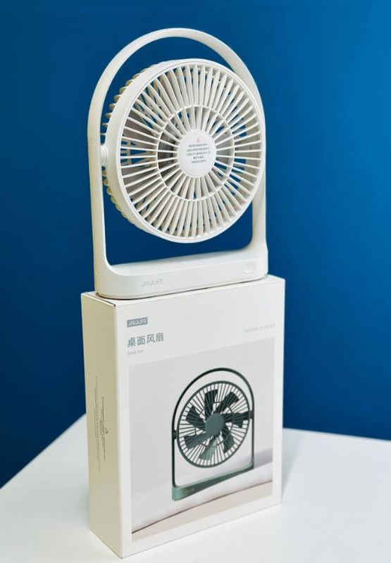 JISULIFE FA19A DC Fan, Run Directly With USB Power From Power Bank Or Solar (Without Battery)