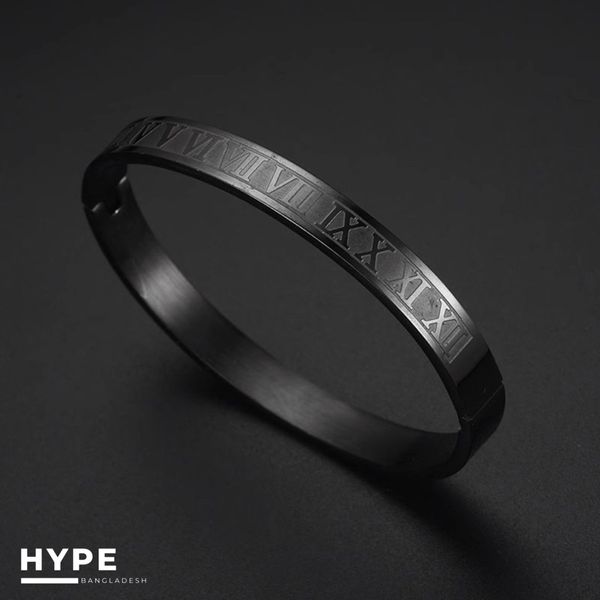 Black high quality stainless steel bracelet