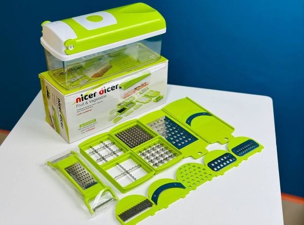 Nicer Dicer 15 In 1 Vegetable And Fruit Chopper With Stainless Steel Blades