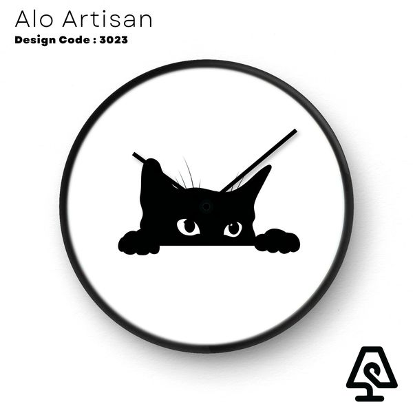Curious Cat Wall Clock
