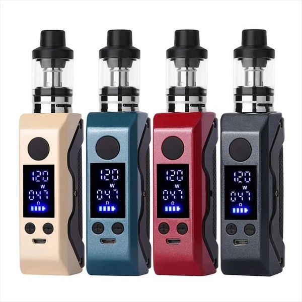 M8 120W Vape Box Mod Kit Adjustable Voltage 1800mah Battery with 3ml Tank Huge Vaporizer Smoke E-Cigaretter Electronic Cigarette. Gaft Flaveor 1